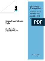 Guyana Property Rights Study: Inter-American Development Bank