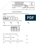 Prova MATEMÁTICA 3ºbimestre