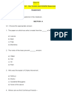 Class IV - Our Forests and Wildlife Resources Assignment (8.10.21) 2