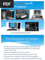 Five Generations of Computer