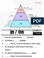 preposition of time