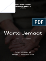 Warta Jemaat GKI Bekasi Timur 7nov 2021