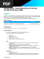 Release Notes - Zebra Android Oreo 01-30-04.00-OG-U06-STD Release (GMS)