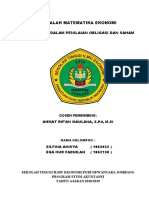 Makalah Matematika Dalam Penilaian Keuangan Obligasi Dan Saham