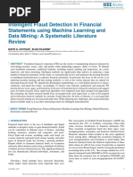 Intelligent Fraud Detection in Financial Statements Using Machine Learning and Data Mining: A Systematic Literature Review