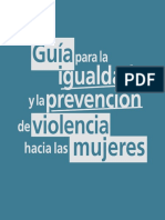Guía para La Igualdad y La Prevención de Violencia de Género
