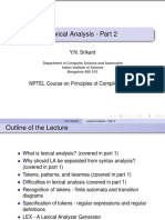 Lexical Analysis - Part 2: Y.N. Srikant