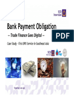 Bank Payment Obligation: - Trade Finance Goes Digital