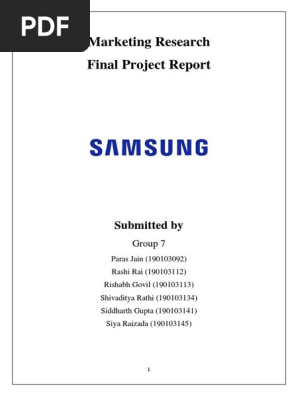 Samsung Market Research