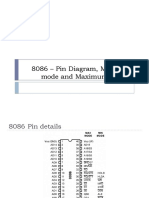 8086 - Pin Diagram, Minimum Mode and Maximum Mode