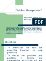 Soil and Nutrient Management