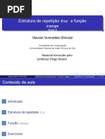 Aula 08 - Estrutura de Repetição For e Função Range