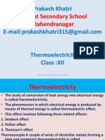 Thermolectricity XII PDF