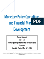Monetary Policy Operations Monetary Policy Operations and Financial Market Development