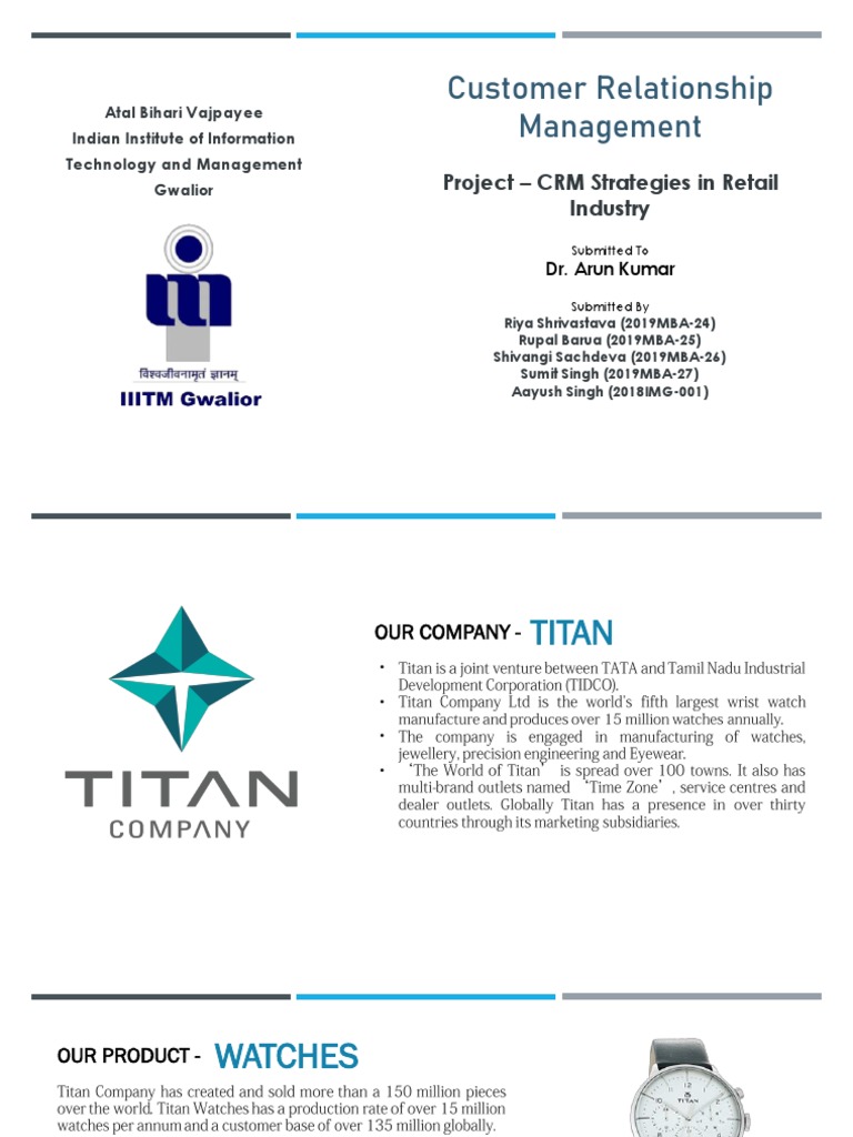 Customer Relationship Management: Project - CRM Strategies in Retail ...