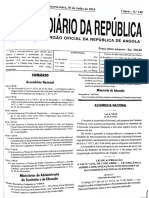 Lei Segurança Privada em Angola