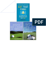 Eat That Frog, Golf Is Not A Game of Perfect, Putting Out of Your Mind 3 Books Collection Set - Brian Tracy