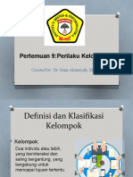 Pertemuan 9 Perilaku Kelompok