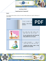 Learning Activity 3 Evidence: What Was Happening When It Happened? Part A