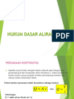 Pertemuan 2 Hukum Dasar Aliran Fluida