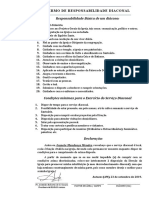 Termo de Responsabilidade Diaconal