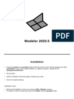 Modeler 2020.5: Installation