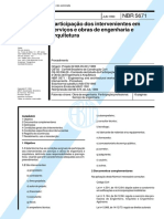 NBR 05671 - 1990 - Participação Dos Intervenientes Em Serviços e Obras de Engenharia e Arquitetura