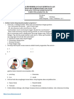 Soal PTS Kelas 3 Tema 2 Sub 1&2  