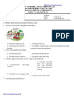 Soal PTS Kelas 2 Tema 1 Sub 3&4 