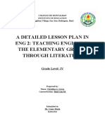 A Detailed Lesson Plan in Eng 2: Teaching English in The Elementary Grades Through Literature