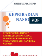 Konsep Serta Prinsip Kepribadian Nasional, Semangat Kebangsaan, Cinta Tanah Air, Dan Bela Negara