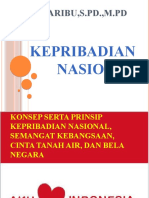 KEPRIBADIAN NASIONAL DAN IDENTITAS BANGSA INDONESIA