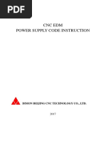 Code Explanation of CNC Edm Machine