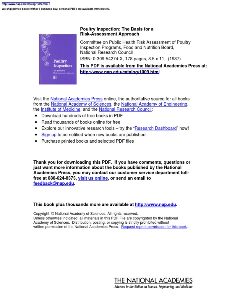 Poultry Inspection | PDF | Books | Science