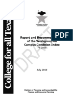 Report and Recommendations of The Workgroup On Campus Condition Index