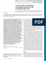 Limited Reduction in Uremic Solute Concentrations With Increased Dialysis Frequency and Time in The Frequent Hemodialysis Network Daily Trial