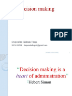 Decision Making: Deependra Bickram Thapa