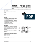 ITA6V5B1 / ITA10B1 ITA18B1 / ITA25B1: Bidirectional Transil Array For Dataline Protection