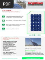 BrightSun Power - Panel Solar - Hoja Técnica - Monocristalino - BSP-55WSM