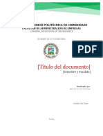 Formato para Entregar Trabajos