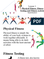 Lesson 1: Physical Fitness, Fitness: Testing and Fitness Activity