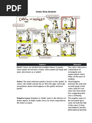 Comic Strip Analysis