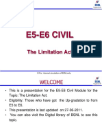 E5-E6 Civil Part-I Chapter-14 Limitation Act