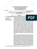 Pengetahuan Perawat Tentang Komunikasi TerapeutikDi Rumah Sakit