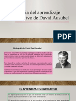 Teoría aprendizaje significativo David Ausubel