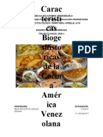 Características Biogeshistoricas de La Cocina América Venezolana.