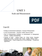 Unit 3: Scale and Measurement