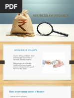 Sources of Finance