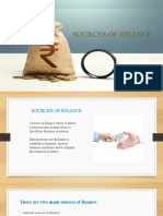 Sources of Finance: Internal vs External