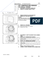 Atf Temperature Sensor: On-Vehicle Repair